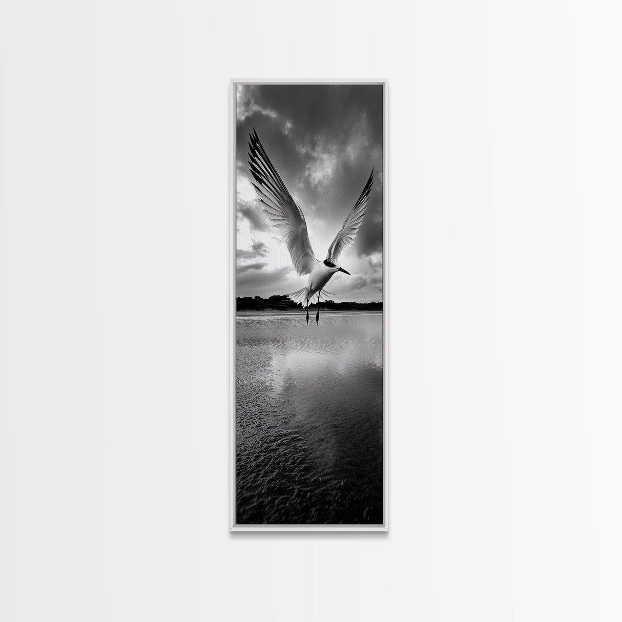Soaring Bird, Ocean Wings, Nature Flight, Sky Spirit, Canvas Print, Coastal Wall Art, Beach House Decor, Modern Bird Photography