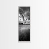Soaring Bird, Ocean Wings, Nature Flight, Sky Spirit, Canvas Print, Coastal Wall Art, Beach House Decor, Modern Bird Photography