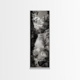 Mountain Stream, Flowing Water, Canyon Trail, Canvas Print, Nature Adventure Art, Rustic Cabin Decor, Bathroom Wall Accent, Entryway Accent