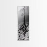 Surreal Tree Roots, Underwater Tree Art, Dreamy Forest Print, Nature Photography, Living Room Wall Decor, Framed Canvas Print