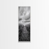 Wheat Field Trail, Countryside Autumn Path, Rustic Farm Landscape, Tranquil Earthy Wall Art, Bedroom or Hallway, Canvas Print
