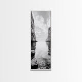 Peaceful Bay, Still Water, Coastal Reflections, Canvas Print, Zen Nature Wall Art, Tranquil Bathroom or Meditation Room Decor