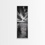 Desert Light Rays, Nature Sunset Art, Dramatic Sky Wall Decor, Canvas Print, Minimalist Desert Landscape, Living Room Wall Art
