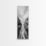 Canyon Stream Path, Ocean Rock Passage Art, Nature Landscape Photography, Canvas Print, Bathroom Wall Decor, Modern Coastal Art
