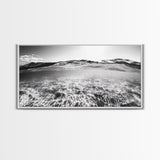 Ocean Surface, Sunlit Water, Sea Ripple, Underwater Light, Canvas Print, Modern Beach Art, Bathroom Wall Decor, Coastal Vibes