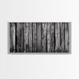Rustic Wood, Weathered Planks, Barn Texture, Framed Canvas Print, Farmhouse Wall Art, Minimalist Rustic Decor, Kitchen Wall Art, Neutral Tones