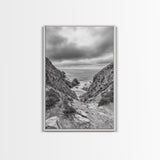 Ocean Cliffs, Rugged Coast, Seascape Photography, Travel Inspiration, Canvas Print, Hallway Wall Art, Coastal Modern Decor, Ocean View