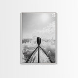 Kayak Splash, Adventure Paddle, Ocean Journey, Water Sports Art, Canvas Print, Office Wall Art, Outdoor Enthusiast Gift, boho wall decor