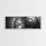 Vault Door, Sci-Fi Tunnel, Futuristic Entrance, Secure Chamber, Framed Canvas Print, Office Decor, Industrial Wall Art, Modern Cyberpunk Style