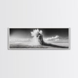Sand Eruption, Desert Energy, Dust Storm, Framed Canvas Print, Modern Abstract Art, Office Wall Art, Dynamic Nature Photography