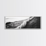 Rope Detail, Coastal Texture, Closeup Knot, Framed Canvas Print, Nautical Wall Decor, Minimalist Wall Art, Beach Home Accent, Ocean Print