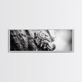 Tree Fungus, Natural Texture, Close-Up Growth, Wood Grain, Framed Canvas Print, Nature Wall Art, Boho Bedroom Decor, Botanical Print