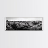 Volcanic Moss, Rugged Terrain, Icelandic Landscape, Wild Nature Scene, Canvas Print, Earthy Tones, Entryway Wall Art, Minimalist Adventure Art