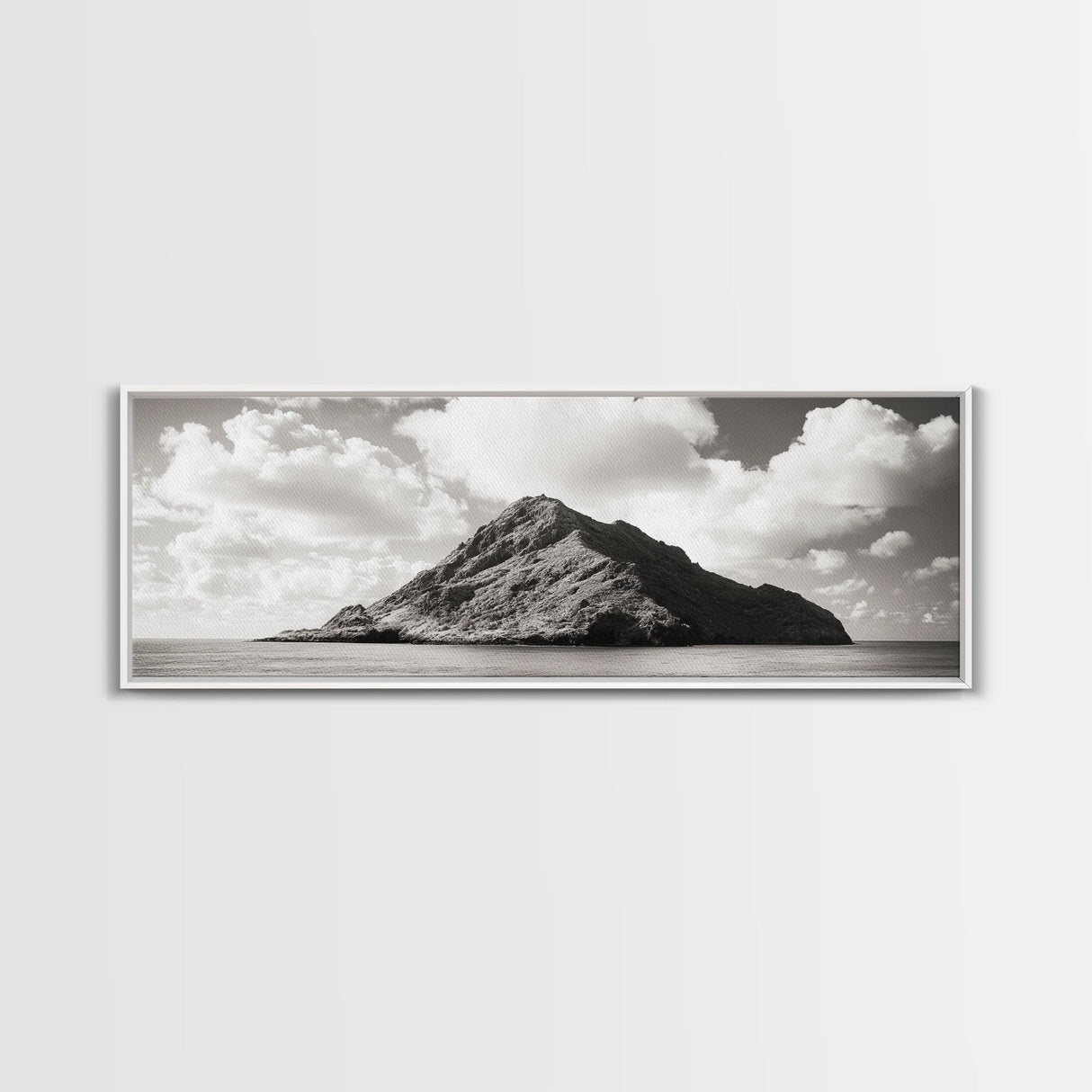 Tropical Island, Seascape Photography, Coastal Wall Art, Framed Canvas Print, Ocean Print, Minimalist Bedroom Art, Beach House Decor