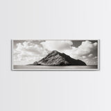 Tropical Island, Seascape Photography, Coastal Wall Art, Framed Canvas Print, Ocean Print, Minimalist Bedroom Art, Beach House Decor