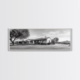 Spanish Ranch, Desert Landscape, Tranquil Home, Canvas Print, Southwestern Wall Art, Neutral Tones, Living Room Decor, Rustic Home Style