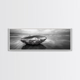 Seashell Closeup, Beach Photography, Ocean Minimalism, Canvas Print, Bathroom Wall Art, Coastal Modern Decor, Nautical Neutral Art