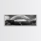 Rainbow Desert Storm, Moody Landscape Photography, Canyon Wall Art, Canvas Print, Living Room Statement Piece, Western Style Decor