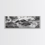 Windswept Dune Trail, Dramatic Sky, Nature Path, Beach Landscape, Framed Canvas Print, Rustic Wall Art, Fall Decor, Bedroom Art, Boho Vibes