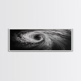 Ocean Vortex, Surreal Motion, Abstract Water, Canvas Print, Modern Coastal Decor, Bathroom Wall Art, Minimalist Abstract Photography