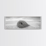 Tumbleweed Nest, Desert Beach, Natural Sculpture, Coastal Simplicity, Canvas Print, Modern Boho Wall Art, Neutral Home Aesthetic