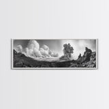 Volcanic Cloudscape, Earth Power, Natural Explosion, Dramatic Wall Decor, Framed Canvas Print, Adventure Art, Rustic Living Room Wall Art