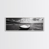 Paddle Board, Ocean Adventure, Summer Surf, Sparkling Sea, Canvas Print, Coastal Living Room Wall Art, Beach House Photography