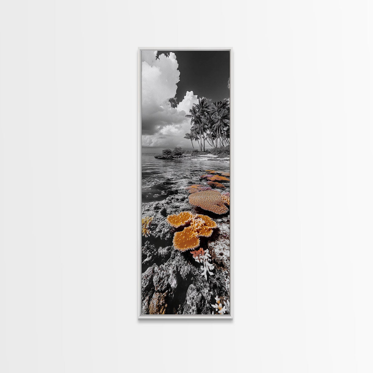 Coral Reef, Coastal Dreams, Tropical Serenity, Ocean Life Wall Art, Canvas Print, Coastal Bathroom Decor, Nature Photography Style