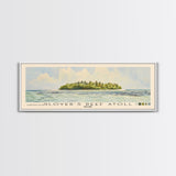 Glover’s Reef Atoll, Belize Watercolor Beach Print, Vacation Gift, Belize Wall Art, Beach Painting, Beach Decor, Beach Painting
