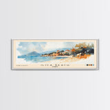 Ilıca Beach, Turkey Watercolor Beach Print, Vacation Gift, Turkey Wall Art, Beach Painting, Beach Decor, Beach Painting