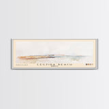 Legzira Beach, Morocco Watercolor Beach Print, Vacation Gift, Morocco Wall Art, Framed Canvas Print, Framed Beach Painting