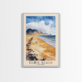 Búðir Beach, Iceland Watercolor Beach Print, Vacation Gift, Iceland Wall Art, Beach Painting, Beach Decor, Beach Painting