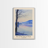 Bleibtreusee, Germany Watercolor Beach Print, Vacation Gift, Germany Wall Art, Beach Painting, Beach Decor, Beach Painting