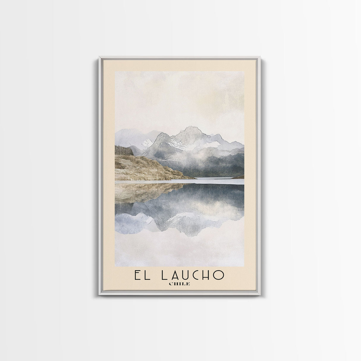 El Laucho, Chile Watercolor Print, Vacation Gift, Chile Wall Art, Beach Painting, Beach Decor, Large Wall Art, Wood Frame Art