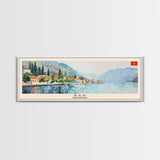 Bar Montenegro Travel Print Wall Art, Panoramic City Art, Travel Art, Wall Decor, Vacation Gift, Framed Canvas Print Or Metal Art
