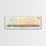 Murcia Spain Travel Art, City Art, Framed Canvas Print or Metal Wall Art, Europe Travel Poster, Panoramic Wall Art, Extra Wide Wall Art
