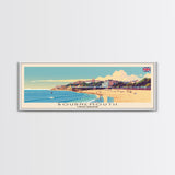 Bournemouth United Kingdom Wall Art, Panoramic Travel Poster, Panoramic Framed Canvas Print, City Wall Art, Wall Hanging Home Decor, Travel Art