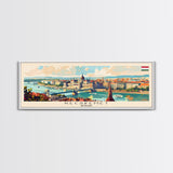Kecskemet Hungary Wall Art, Panoramic Travel Poster, Panoramic Framed Canvas Print, City Wall Art, Wall Hanging Home Decor, Travel Art