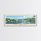Kristiansand Norway Wall Art, Panoramic Travel Poster, Panoramic Framed Canvas Print, City Wall Art, Wall Hanging Home Decor, Travel Art
