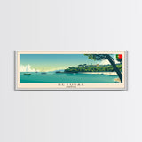 Setbal Portugal Travel Print Wall Art, Panoramic City Art, Travel Art, Wall Decor, Vacation Gift, Framed Canvas Print Or Metal Art