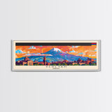 Yerevan Armenia Travel Art, City Art, Framed Canvas Print or Metal Wall Art, Europe Travel Poster, Panoramic Wall Art, Extra Wide Wall Art