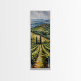 Italian Olive Fields, Framed Canvas print, Living Room Decor, Bedroom Decor, Beautiful Wall Art Painting, Wall hanging, Ready To Hang Art