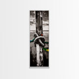 Nautical Rope Painting Canvas Print, Coastal Wall Art, Nautical Decor, Surf Wall Art, Ocean Art, Moody Art, Rustic Art, Maritime Wall Art, Above Couch Art, Coastal Decor, Extra Wide Art, Farmhouse Art, Gift Idea, Nautical Painting