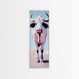 Bison Canvas Print Modern Rustic Wall Art Boho Art Southwest Wall Art Above Bed Art Vertical Wall Art