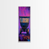 Abstract Mine Cart Framed Canvas Print custom car painting industrial decor rustic art moody art blotter art unique wall art extra wide art