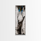 Abstract Hand Painting Framed Canvas Print moody art dark romance painting geometric wall art contemporary home decor unique gift