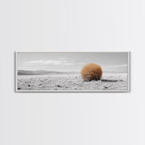 Tumbleweed, Desert Landscape, Southwest Wall Art, Minimalist Art, Extra Wide Art, Panoramic Art, Framed Canvas Print, Wabi Sabi Art