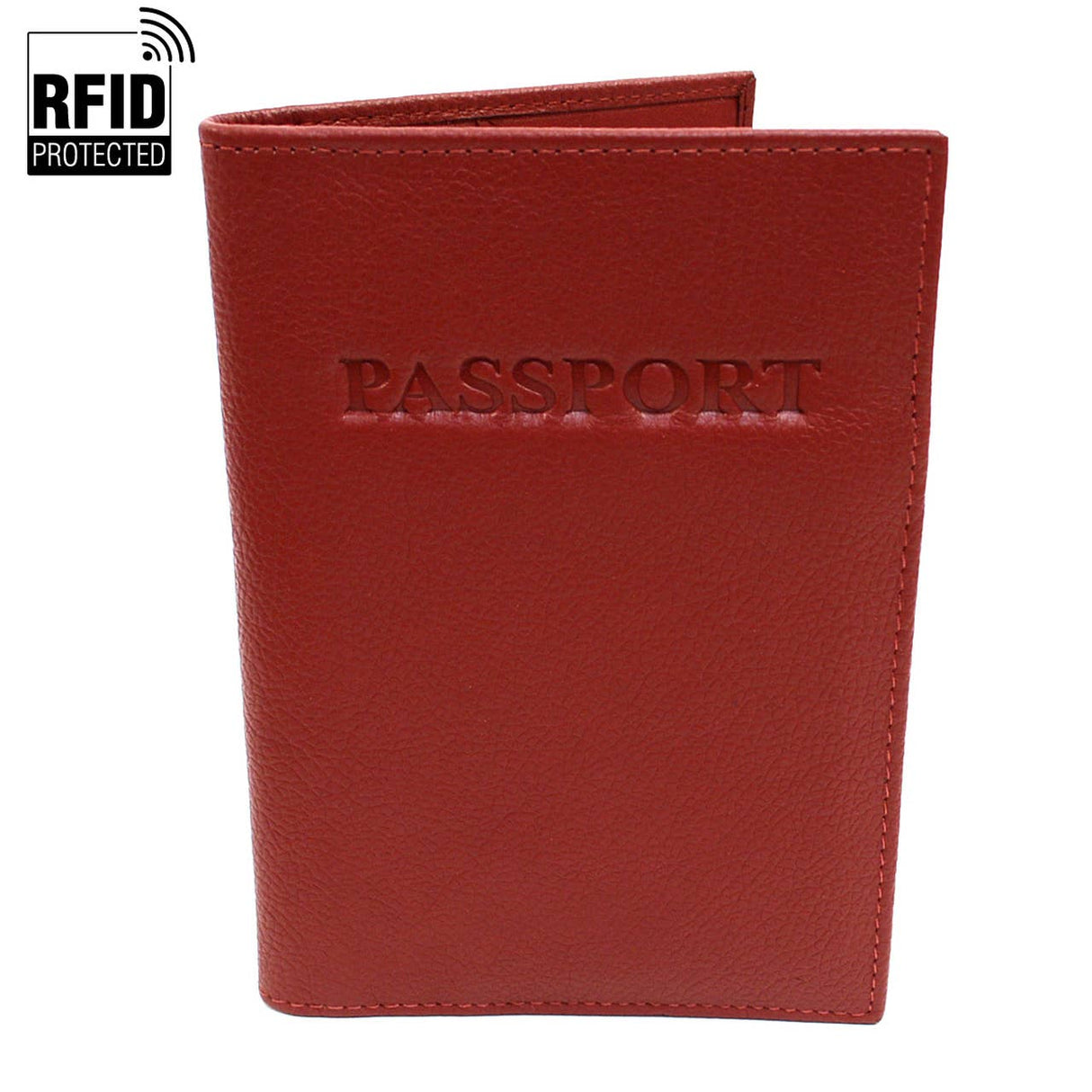 RFID Genuine Leather Passport Case