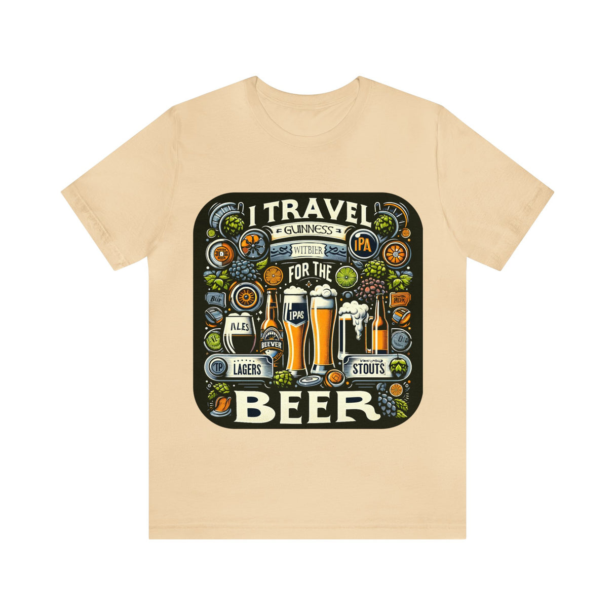 "I Travel for The Beer" full color T-shirt