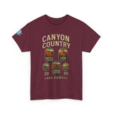 Custom Latitudes Travel - Canyon Country Tee, Adventure T-Shirt, National Park Shirt, Travel Souvenir Gift, Retro Tour Shirt, Hiking Apparel, Unisex Cotton Top